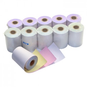Cashier paper made of 2plys carbonless paper