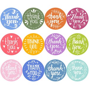 custom waterproof label stickers thank you label stickers