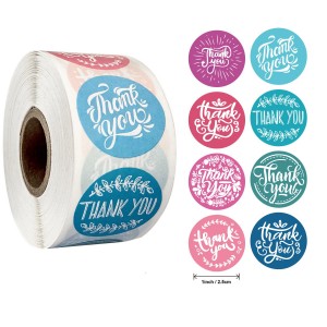 custom waterproof label stickers thank you label stickers