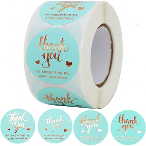 custom waterproof label stickers thank you label stickers