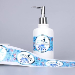 Film labels for hygiene and cosmetic and food industries