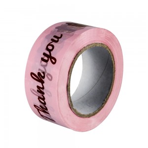 Transparent packing tape is used to seal cartons