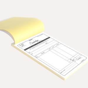 Bill Book with Your Company Name and Details.