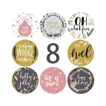 Decorate your Christmas presents with beautiful labels (1)