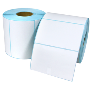 Label stickers printed with carbon ribbon