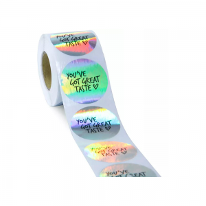Laser paper labels for trademark anti-counterfeiting