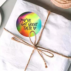 Laser paper labels for trademark anti-counterfeiting