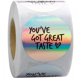 Laser paper labels for trademark anti-counterfeiting